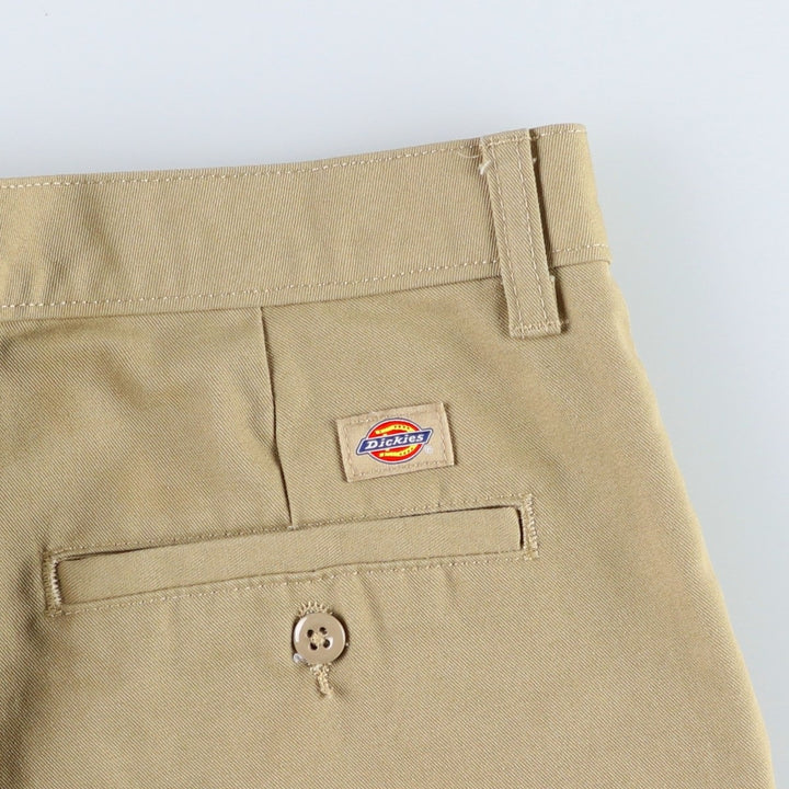 Dickies Crafted for Women Work Pants, Women's Size L (equivalent to W32) polyester Beige type Vintage Second Hand