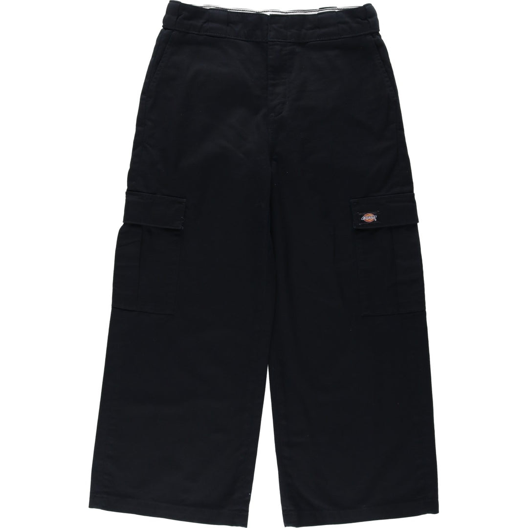 Dickies cargo work pants, women's size XL (equivalent to w31). polyester black type Vintage Second Hand