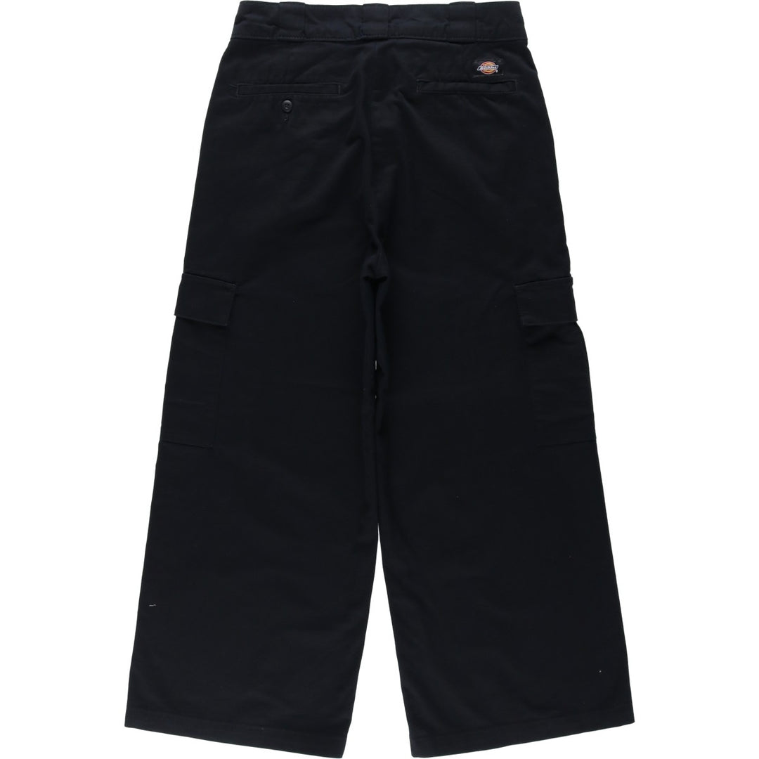 Dickies cargo work pants, women's size XL (equivalent to w31). polyester black type Vintage Second Hand