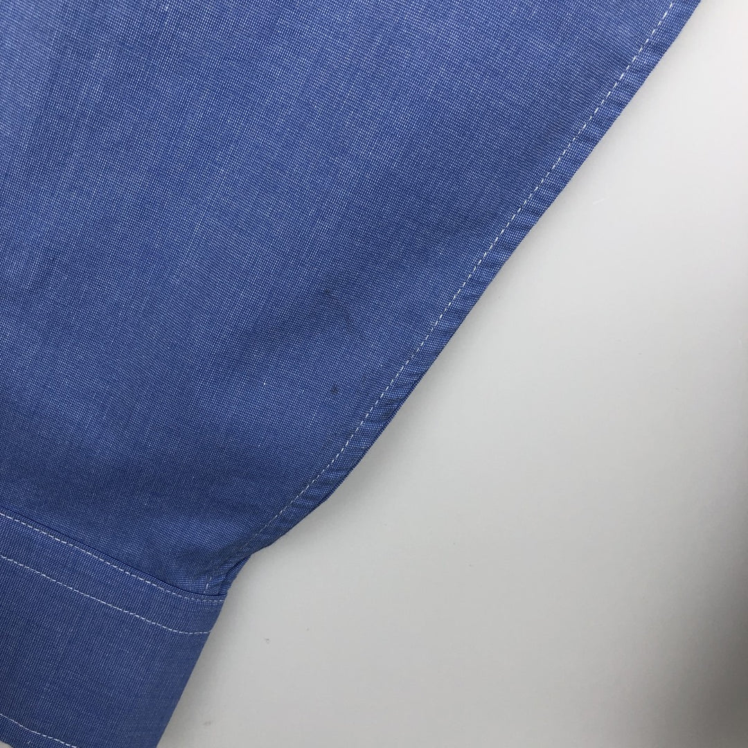 Ralph Lauren CLASSIC FIT Long-Sleeve Button-Down Shirt, Women's Size M (approx.) cotton blue type Vintage Second Hand