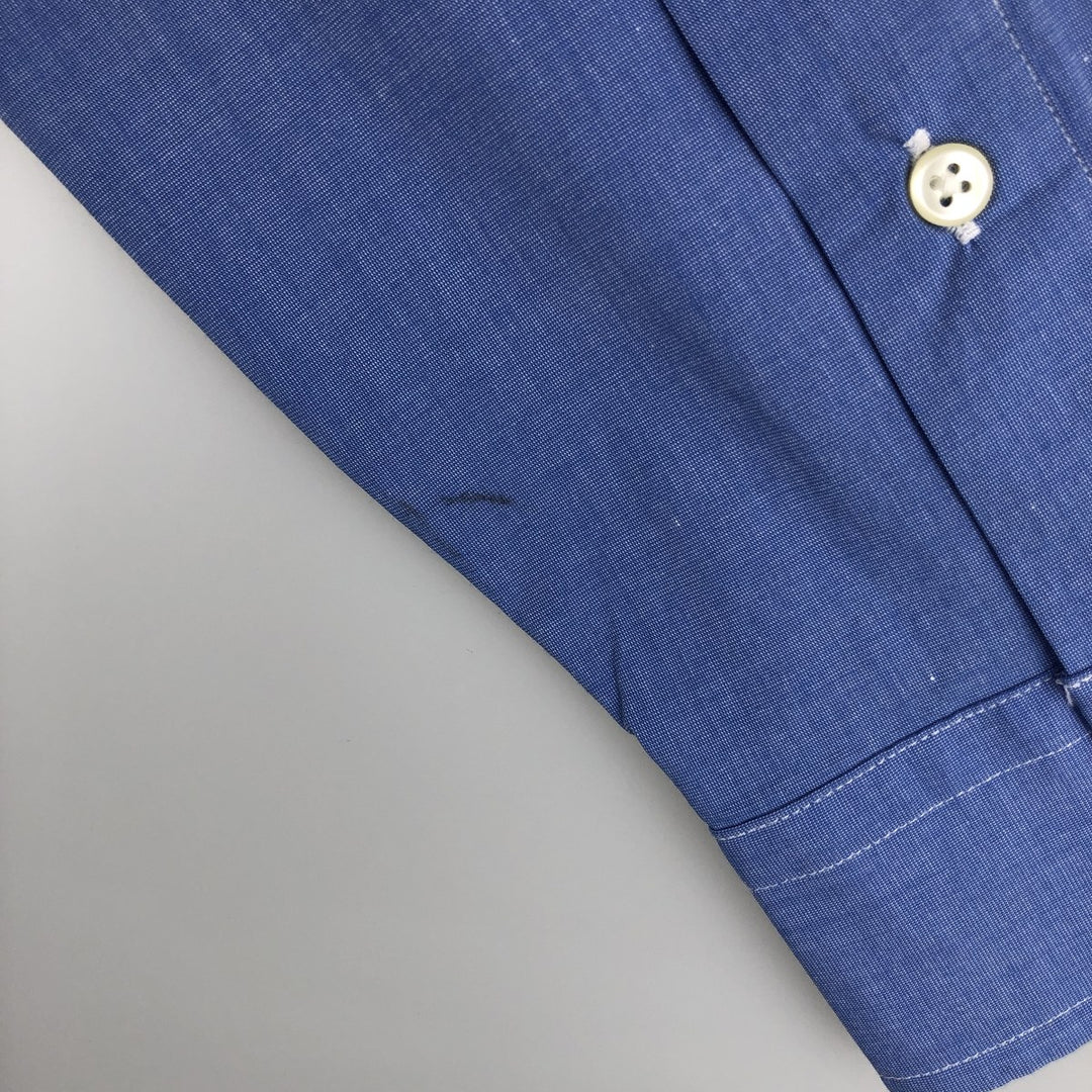 Ralph Lauren CLASSIC FIT Long-Sleeve Button-Down Shirt, Women's Size M (approx.) cotton blue type Vintage Second Hand