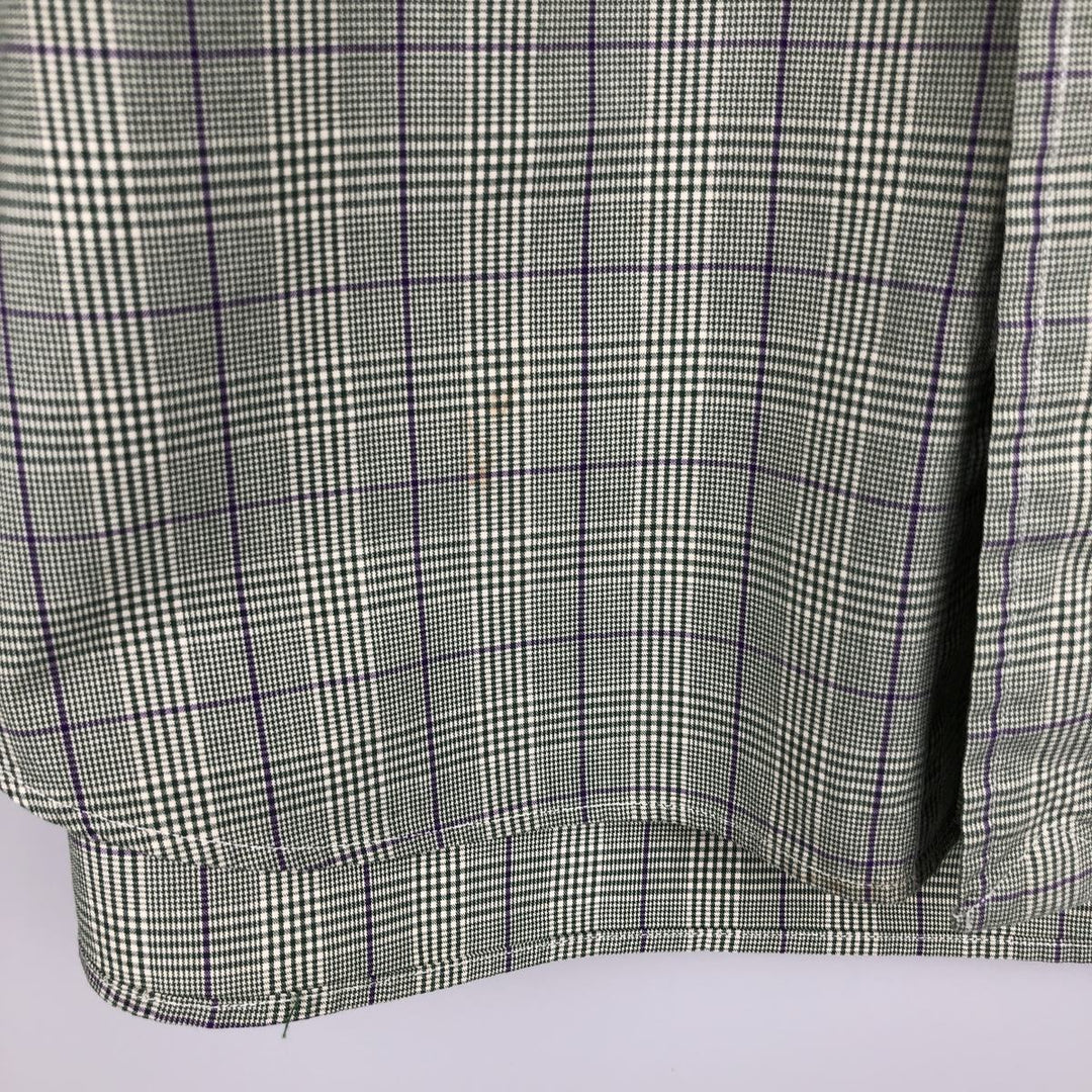 Ralph Lauren Classic Fit Long Sleeve Button Down Check Shirt Men's Size L cotton green type Vintage Second Hand
