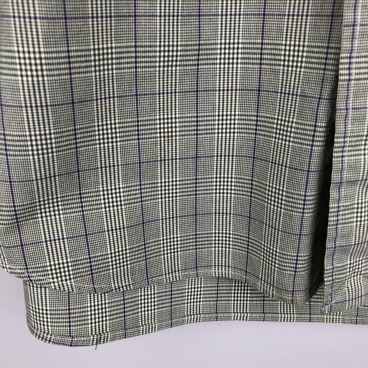 Ralph Lauren Classic Fit Long Sleeve Button Down Check Shirt Men's Size L cotton green type Vintage Second Hand