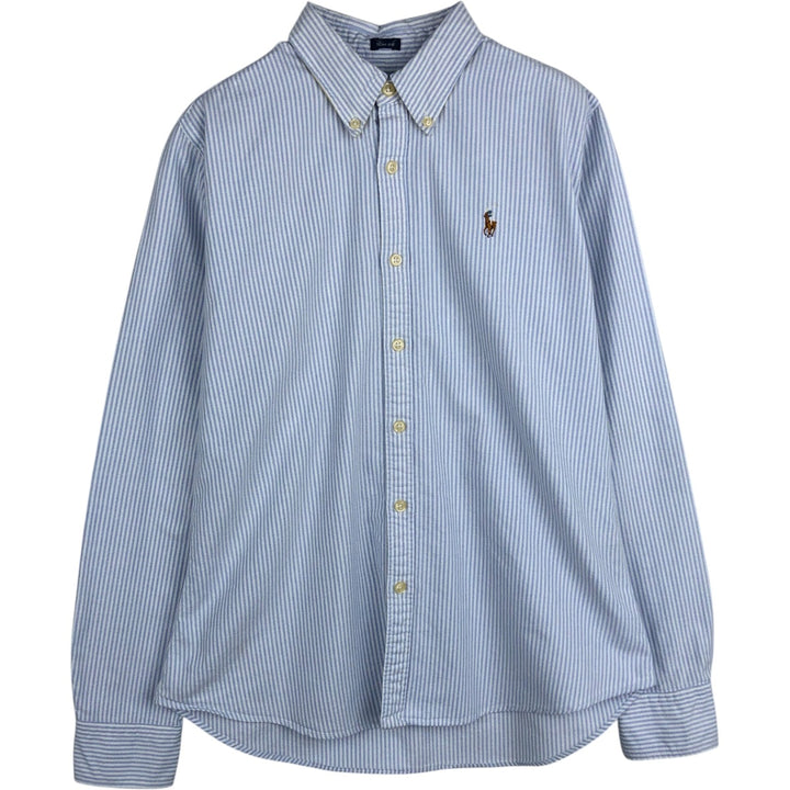 Ralph Lauren Slim Fit Long Sleeve Button-Down Striped Shirt, Women's Size Small cotton white type Vintage Second Hand