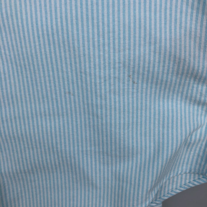 Ralph Lauren Classic Fit Long Sleeve Button-Down Striped Shirt, Women's Size Medium cotton Blue type light blue Vintage Second Hand