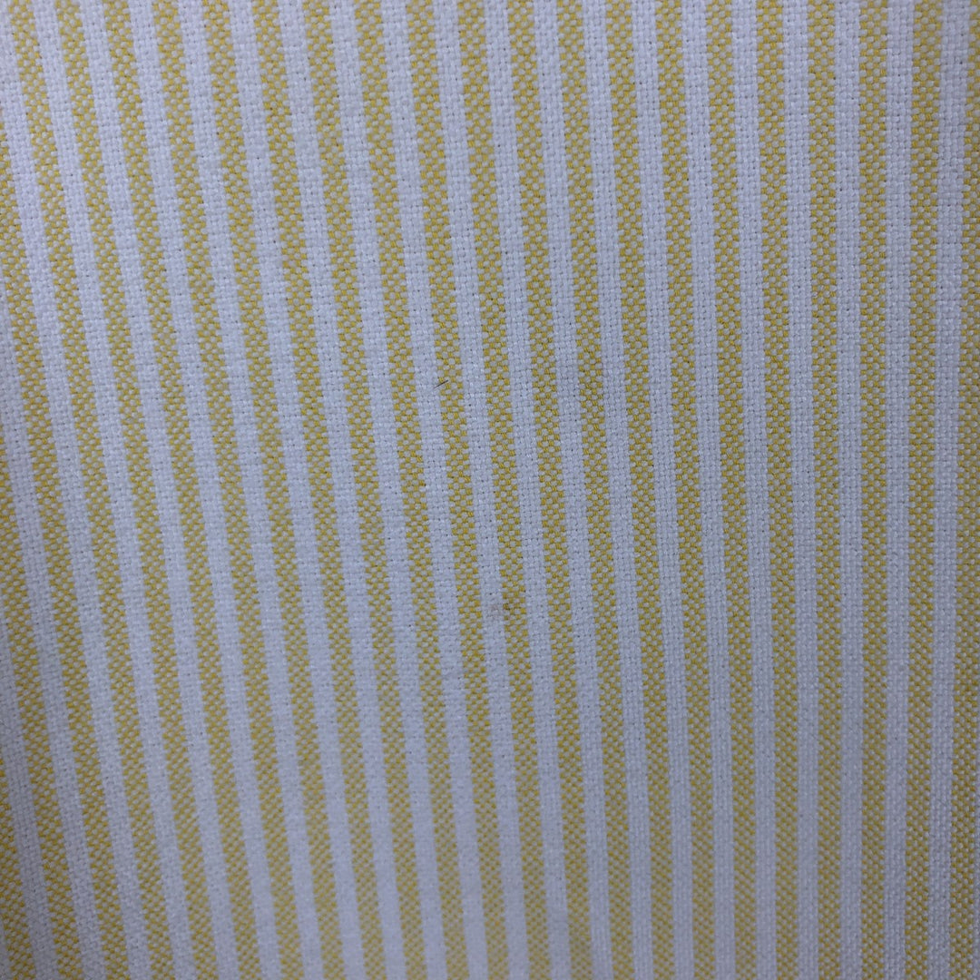 Ralph Lauren CUSTOM FIT Long-Sleeve Button-Down Striped Shirt, Women's Size XS (approx.) cotton yellow type Vintage Second Hand
