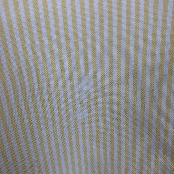 Ralph Lauren CUSTOM FIT Long-Sleeve Button-Down Striped Shirt, Women's Size XS (approx.) cotton yellow type Vintage Second Hand