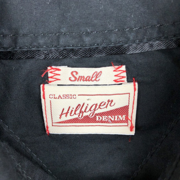 Tommy Hilfiger Denim Long-Sleeve Cotton Shirt, Women's Size S (approx.) cotton black type Vintage Second Hand