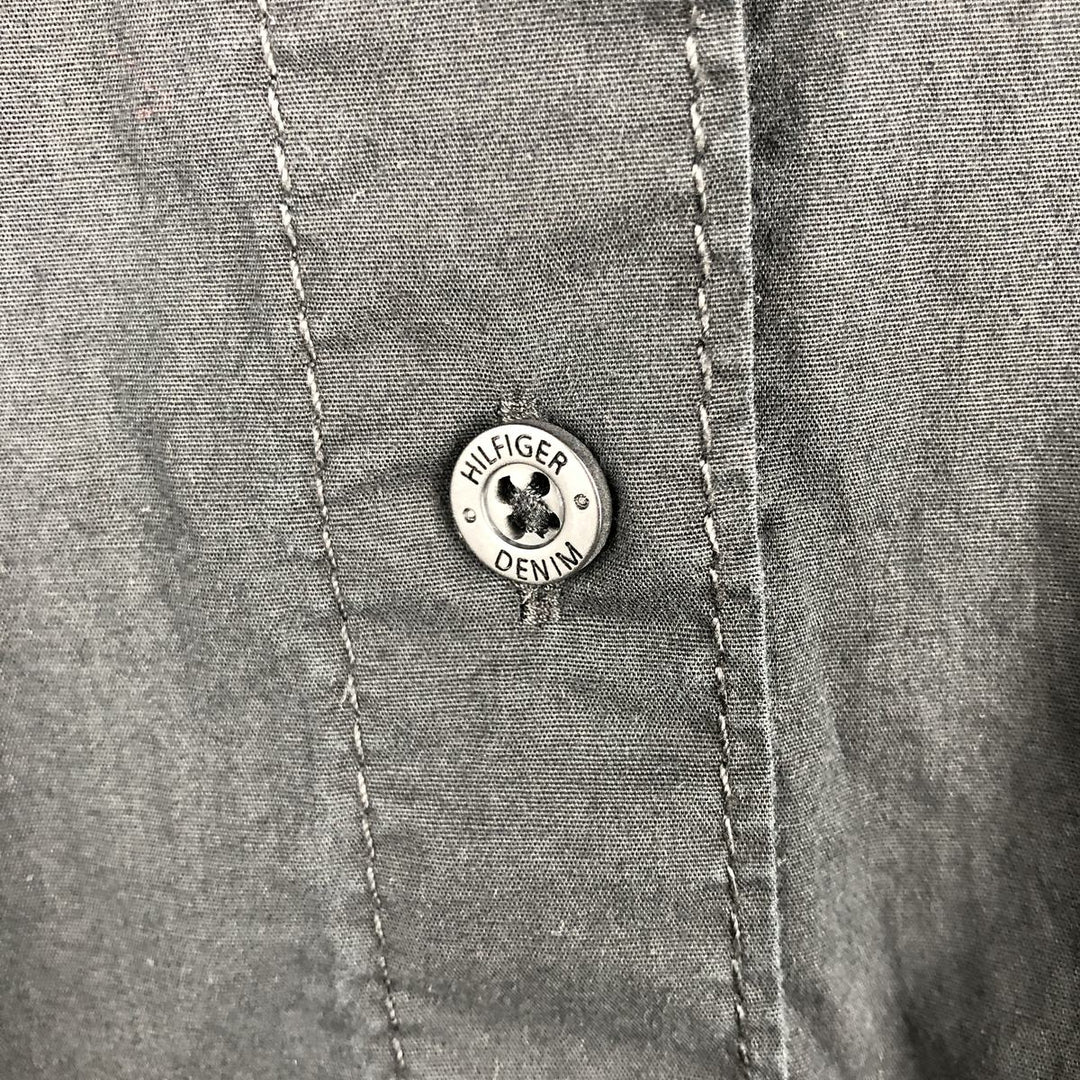 Tommy Hilfiger Denim Long-Sleeve Cotton Shirt, Women's Size S (approx.) cotton black type Vintage Second Hand
