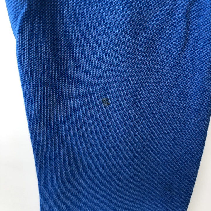 Ralph Lauren POLO by Ralph Lauren CUSTOM FIT Double Pony Long-Sleeve Rugby Shirt, Men's Size S (approx.) cotton blue type Vintage Second Hand
