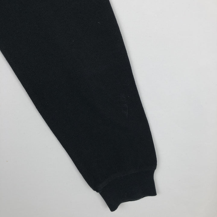 Ralph Lauren POLO RALPH LAUREN CUSTOM FIT long sleeve polo shirt men's size L cotton black type Vintage Second Hand