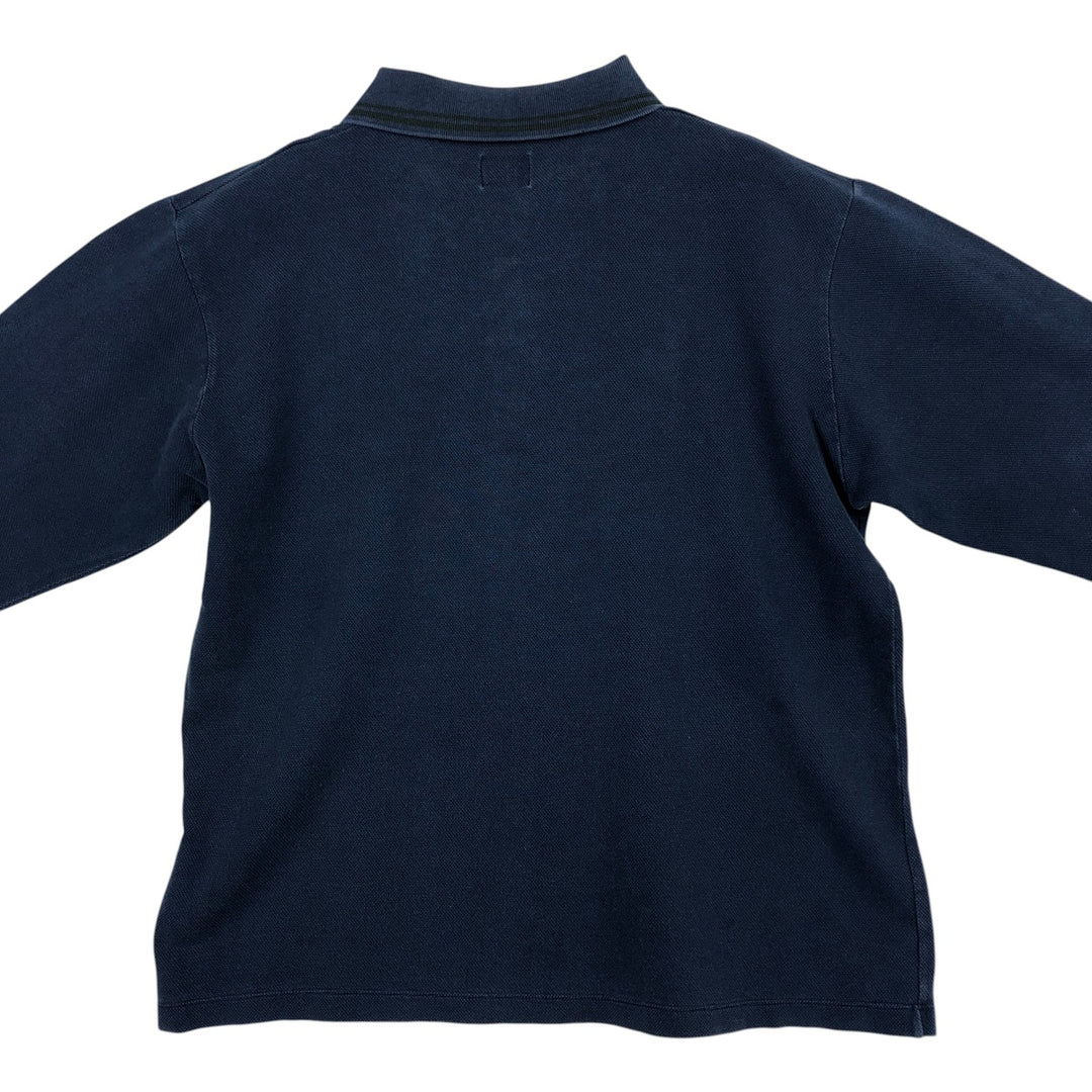 1990'S Calvin Klein long-sleeved polo shirt, men's size L equivalent, vintage. cotton navy blue type Vintage Second Hand