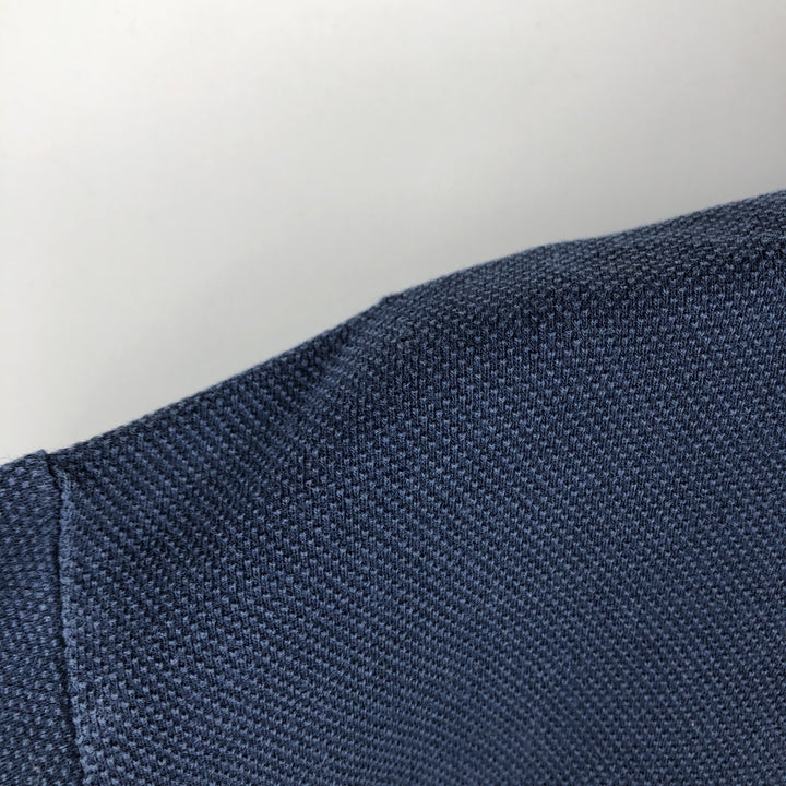 1990'S Calvin Klein long-sleeved polo shirt, men's size L equivalent, vintage. cotton navy blue type Vintage Second Hand