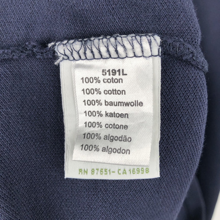 Lacoste French-designed long-sleeved polo shirt, size 6, men's XL cotton navy blue type Vintage Second Hand