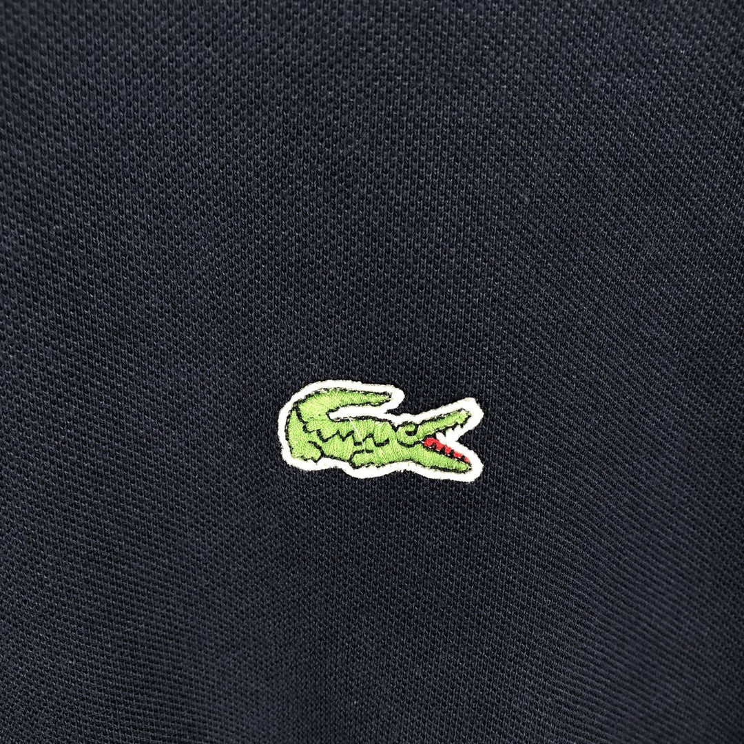 Lacoste French-designed long-sleeved polo shirt, size 6, men's XL cotton navy blue type Vintage Second Hand
