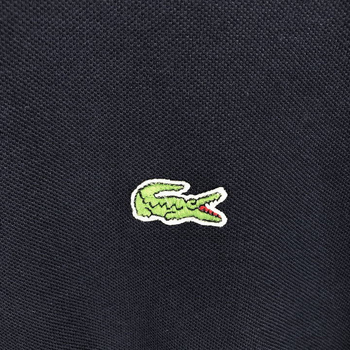 Lacoste French-designed long-sleeved polo shirt, size 6, men's XL cotton navy blue type Vintage Second Hand