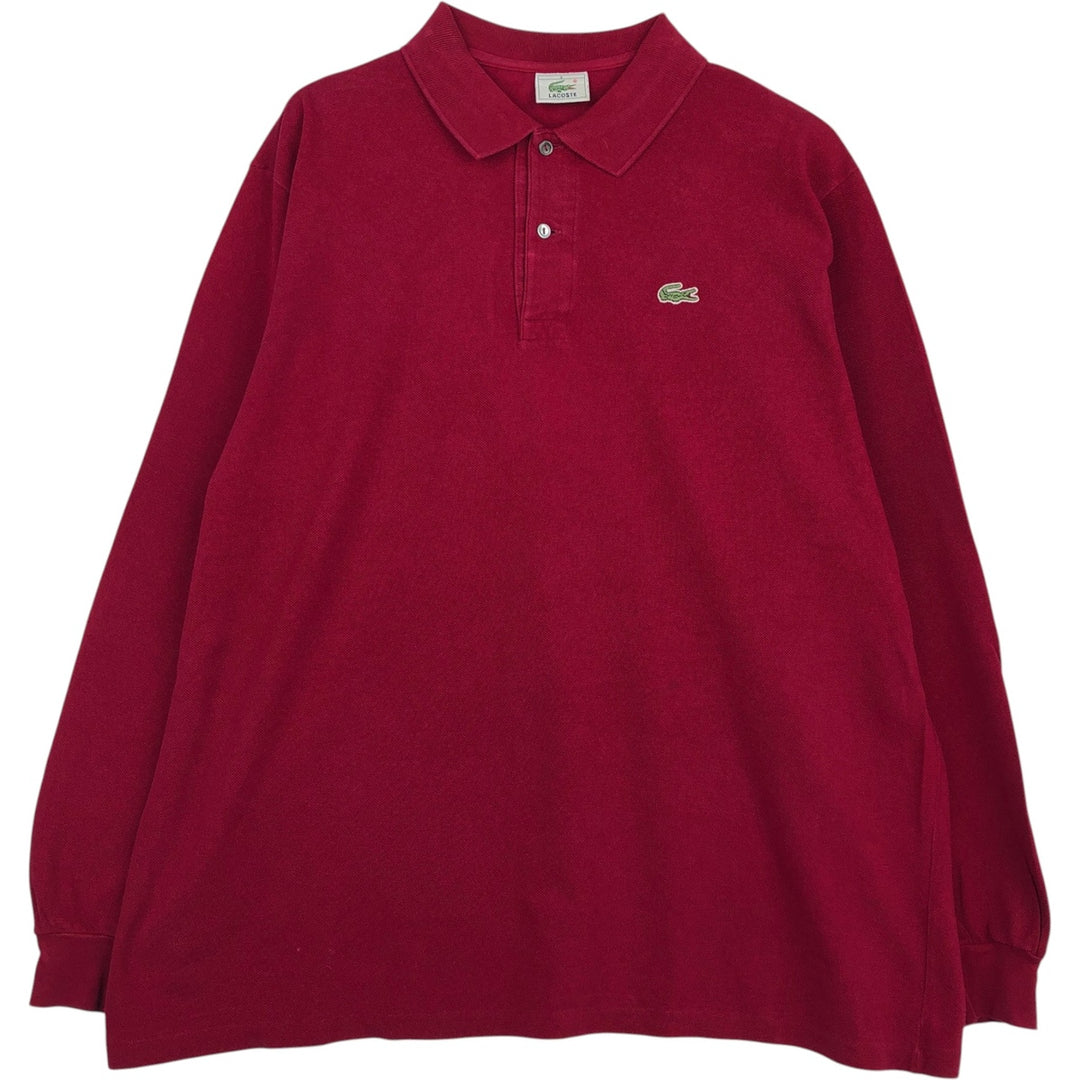 Lacoste LACOSTE Long Sleeve Polo Shirt Size 5 (Men's Size L) cotton red type Vintage Second Hand