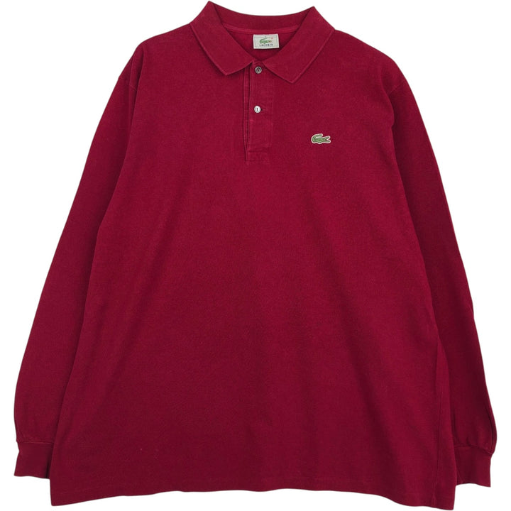 Lacoste LACOSTE Long Sleeve Polo Shirt Size 5 (Men's Size L) cotton red type Vintage Second Hand