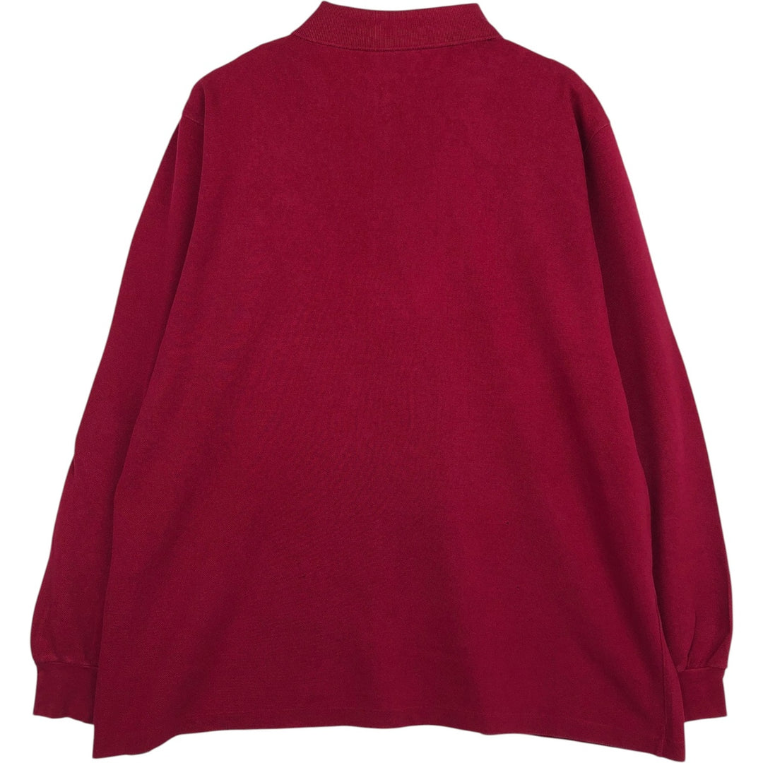 Lacoste LACOSTE Long Sleeve Polo Shirt Size 5 (Men's Size L) cotton red type Vintage Second Hand