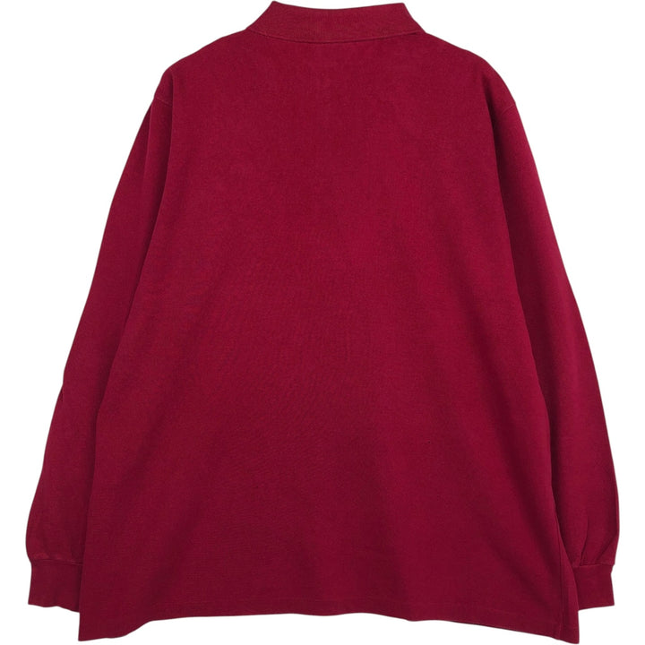 Lacoste LACOSTE Long Sleeve Polo Shirt Size 5 (Men's Size L) cotton red type Vintage Second Hand