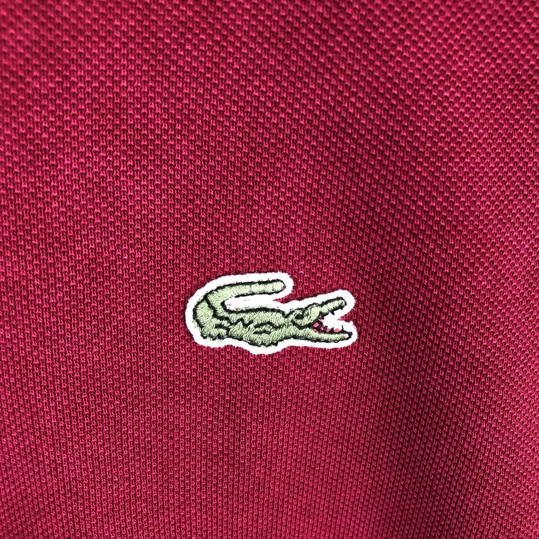 Lacoste LACOSTE Long Sleeve Polo Shirt Size 5 (Men's Size L) cotton red type Vintage Second Hand