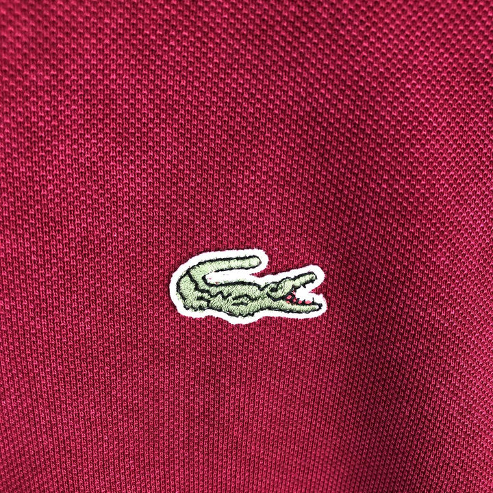 Lacoste LACOSTE Long Sleeve Polo Shirt Size 5 (Men's Size L) cotton red type Vintage Second Hand