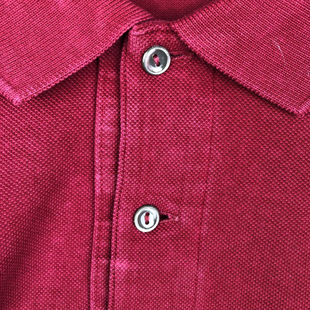 Lacoste LACOSTE Long Sleeve Polo Shirt Size 5 (Men's Size L) cotton red type Vintage Second Hand