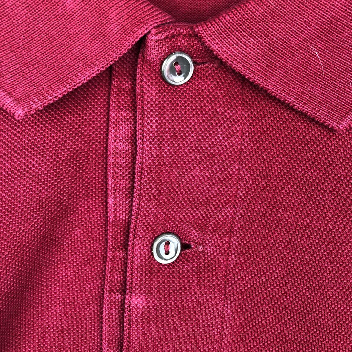 Lacoste LACOSTE Long Sleeve Polo Shirt Size 5 (Men's Size L) cotton red type Vintage Second Hand