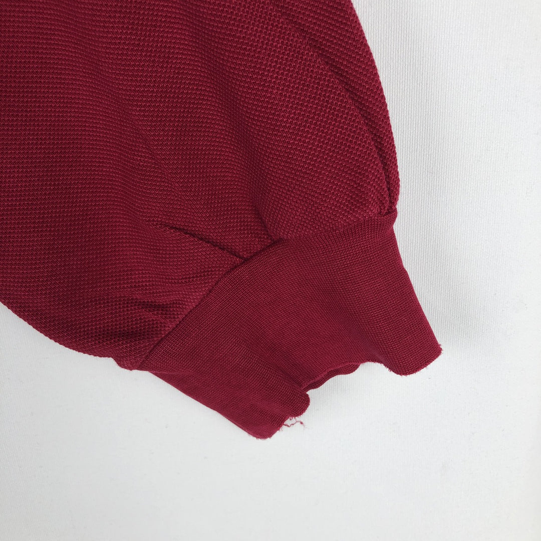 Lacoste LACOSTE Long Sleeve Polo Shirt Size 5 (Men's Size L) cotton red type Vintage Second Hand
