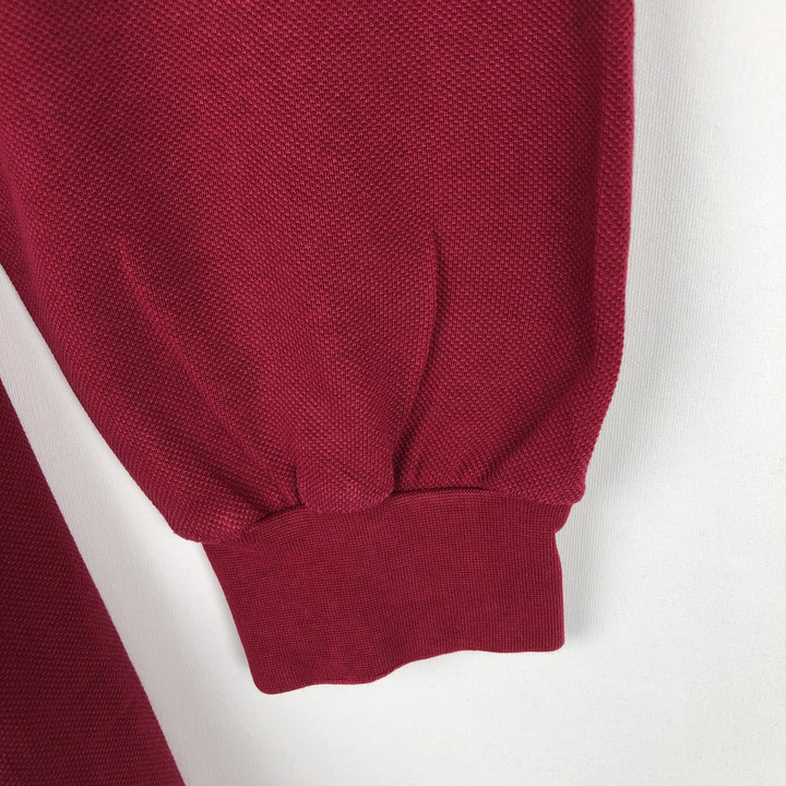 Lacoste LACOSTE Long Sleeve Polo Shirt Size 5 (Men's Size L) cotton red type Vintage Second Hand