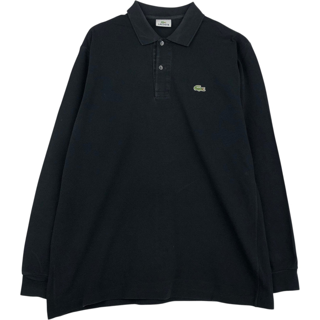 Lacoste LACOSTE Long Sleeve Polo Shirt Size 5 (Men's Size L) cotton black type Vintage Second Hand