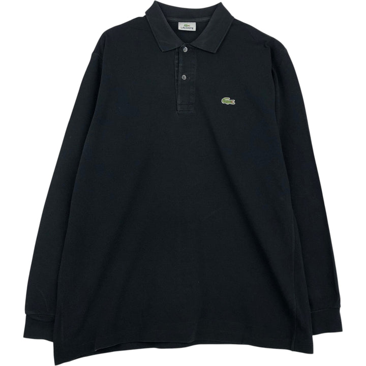 Lacoste LACOSTE Long Sleeve Polo Shirt Size 5 (Men's Size L) cotton black type Vintage Second Hand