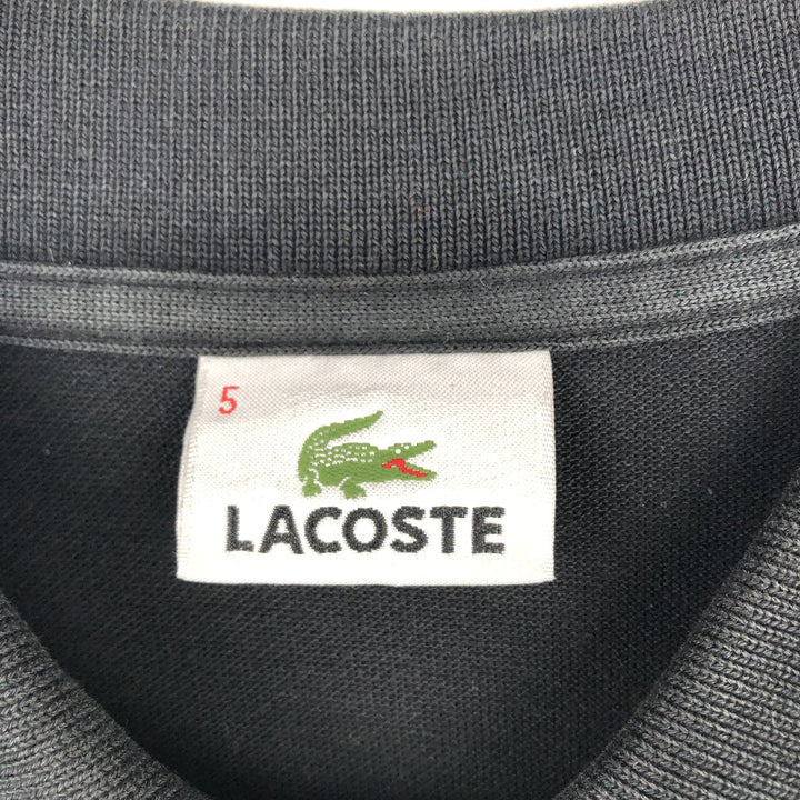 Lacoste LACOSTE Long Sleeve Polo Shirt Size 5 (Men's Size L) cotton black type Vintage Second Hand