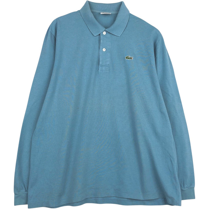 Lacoste LACOSTE Long Sleeve Polo Shirt Size 6 Men's XL cotton Blue type light blue Vintage Second Hand