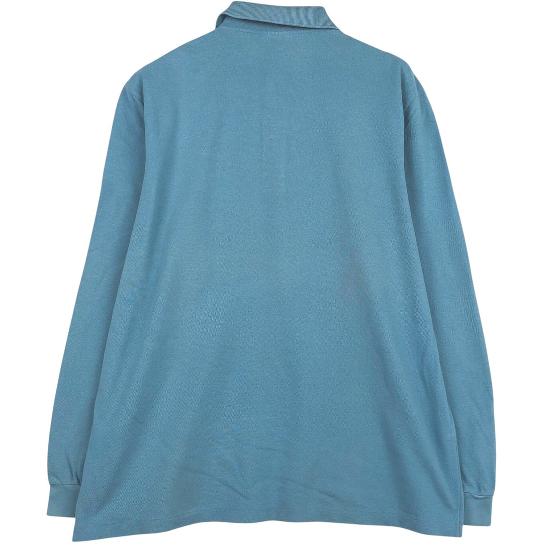 Lacoste LACOSTE Long Sleeve Polo Shirt Size 6 Men's XL cotton Blue type light blue Vintage Second Hand