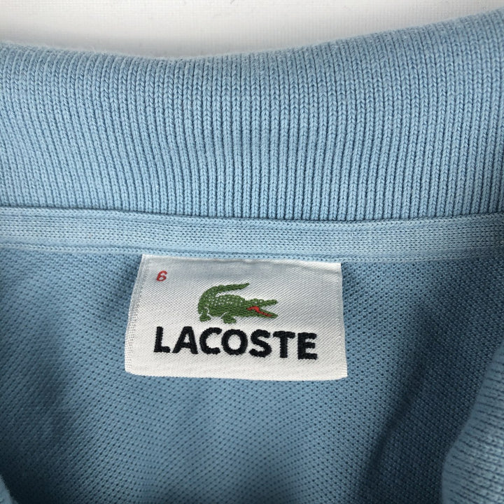 Lacoste LACOSTE Long Sleeve Polo Shirt Size 6 Men's XL cotton Blue type light blue Vintage Second Hand