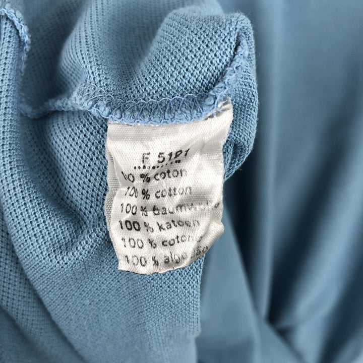 Lacoste LACOSTE Long Sleeve Polo Shirt Size 6 Men's XL cotton Blue type light blue Vintage Second Hand