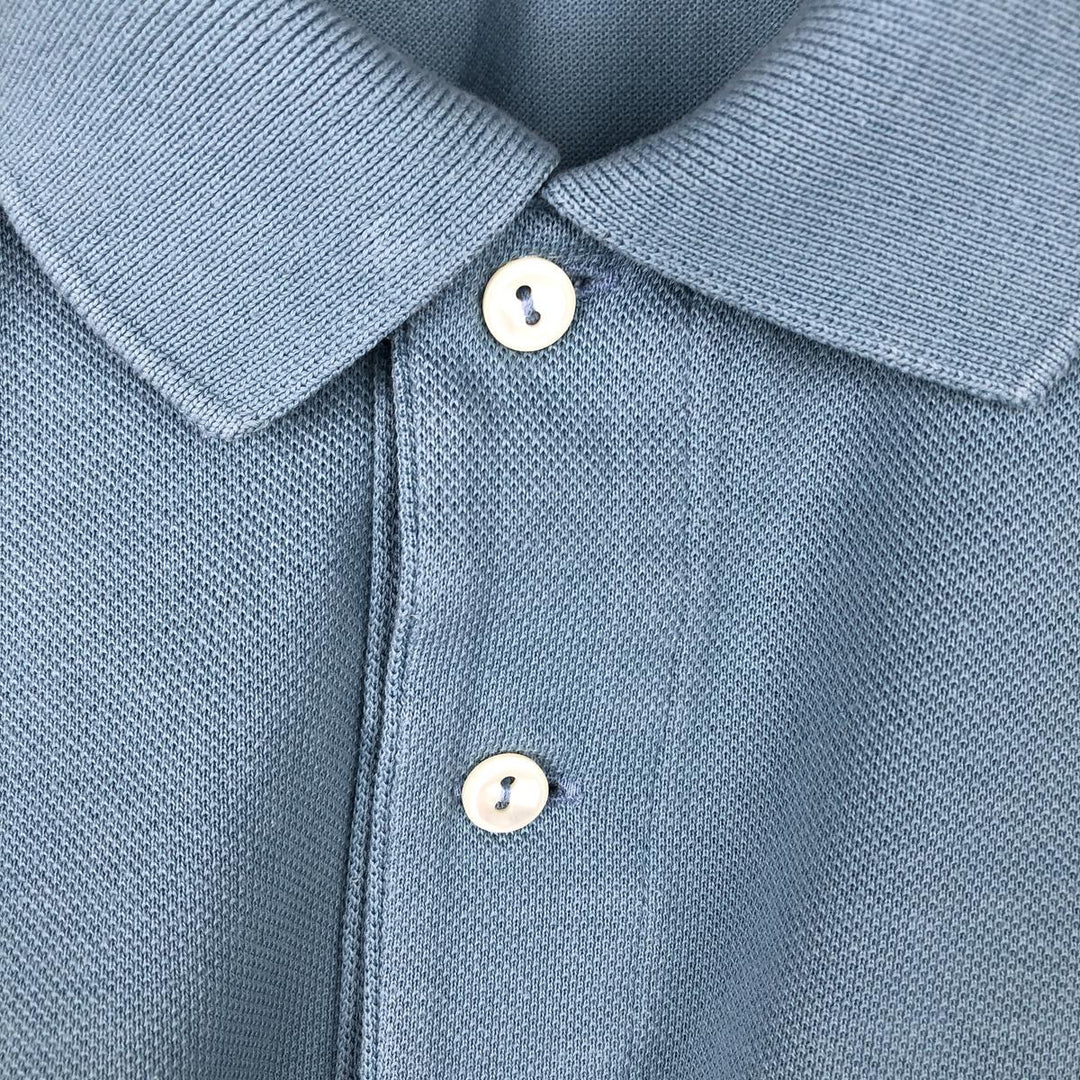 Lacoste LACOSTE Long Sleeve Polo Shirt Size 6 Men's XL cotton Blue type light blue Vintage Second Hand