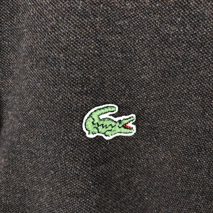 Lacoste LACOSTE Long Sleeve Polo Shirt Size 6 Men's XL cotton Charcoal Vintage Second Hand