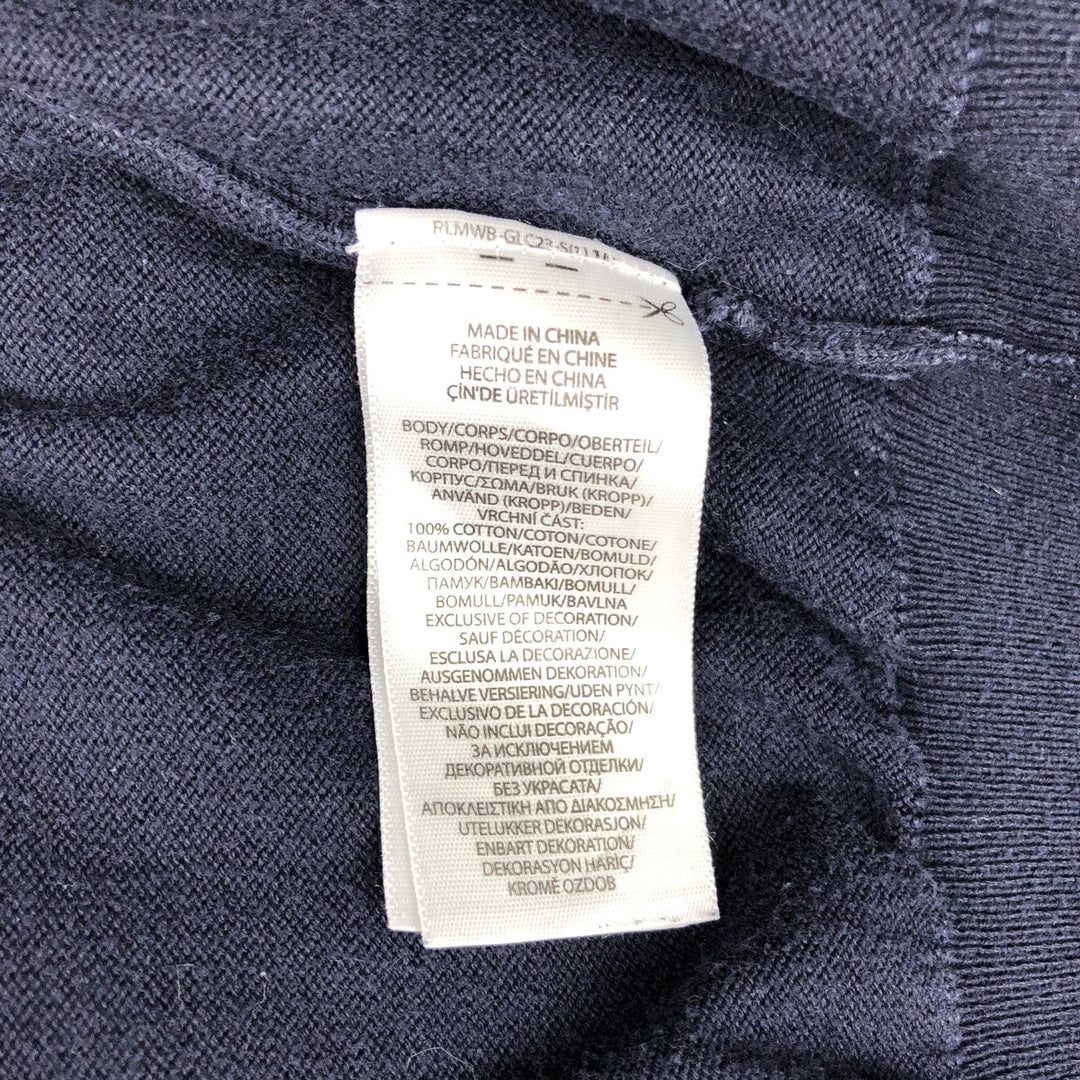 Ralph Lauren POLO RALPH LAUREN Long Sleeve Polo Shirt Men's XL cotton navy blue type Vintage Second Hand