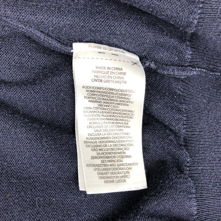 Ralph Lauren POLO RALPH LAUREN Long Sleeve Polo Shirt Men's XL cotton navy blue type Vintage Second Hand