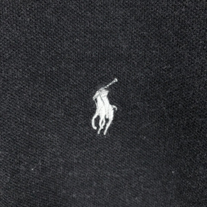 Ralph Lauren POLO RALPH LAUREN CUSTOM SLIM FIT long-sleeved polo shirt, men's size L cotton black type Vintage Second Hand