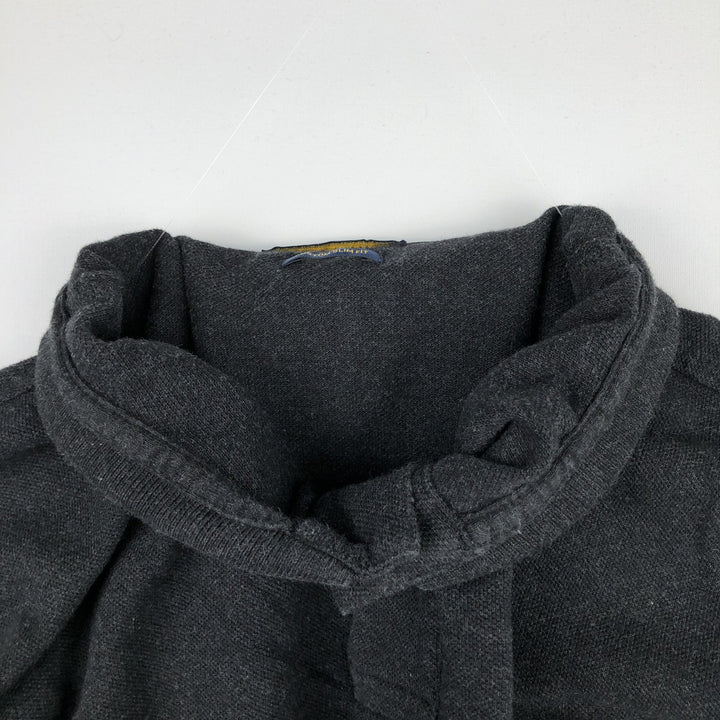 Ralph Lauren POLO RALPH LAUREN CUSTOM SLIM FIT long-sleeved polo shirt, men's size L cotton black type Vintage Second Hand