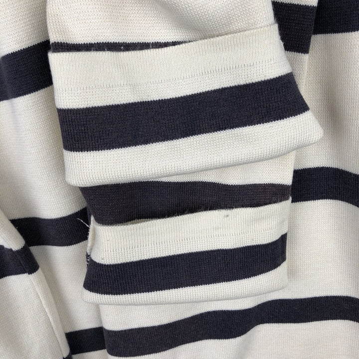Lacoste long-sleeved striped polo shirt, men's size L cotton Beige type Vintage Second Hand