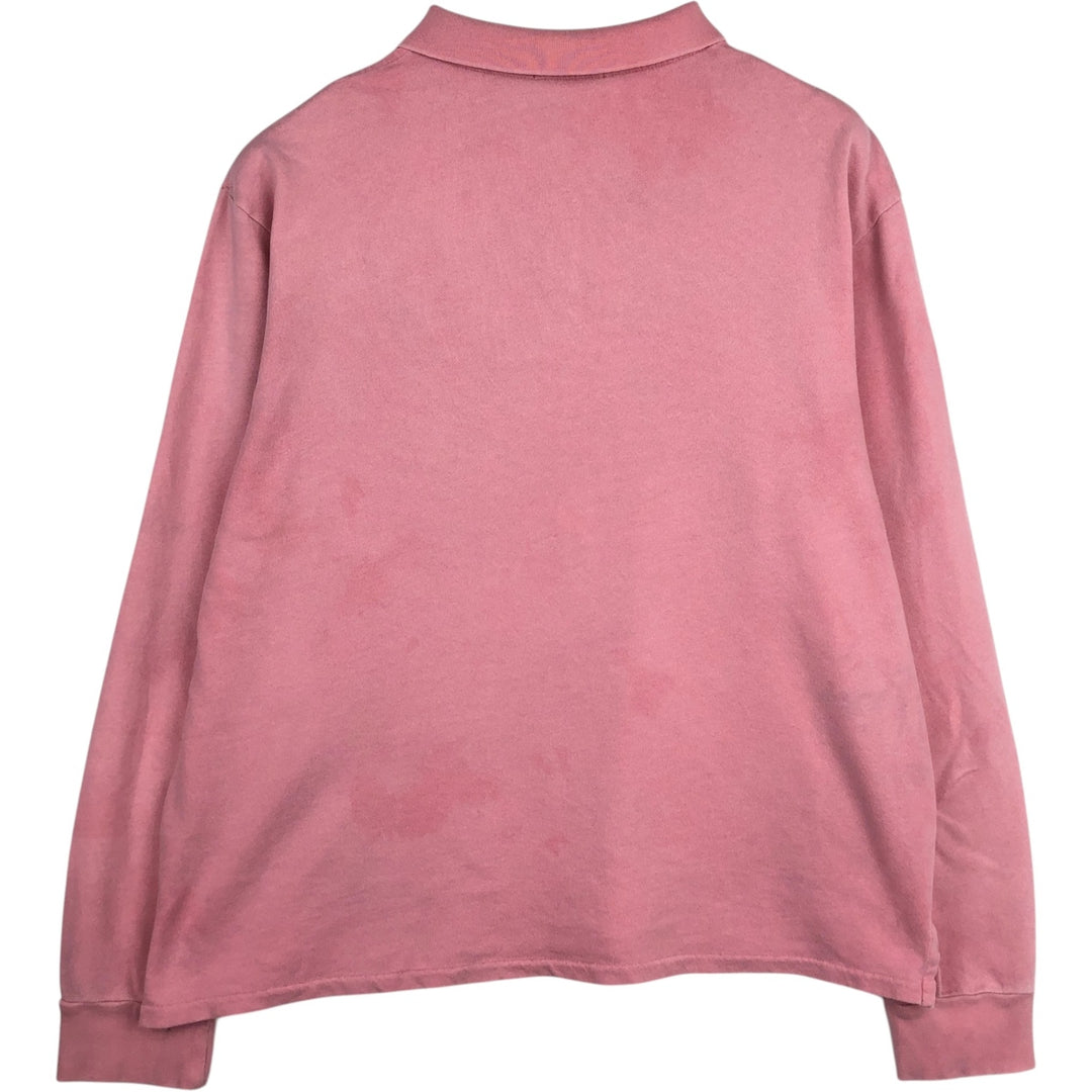 Ralph Lauren POLO RALPH LAUREN Long Sleeve Polo Shirt Men's XL cotton pink type Vintage Second Hand