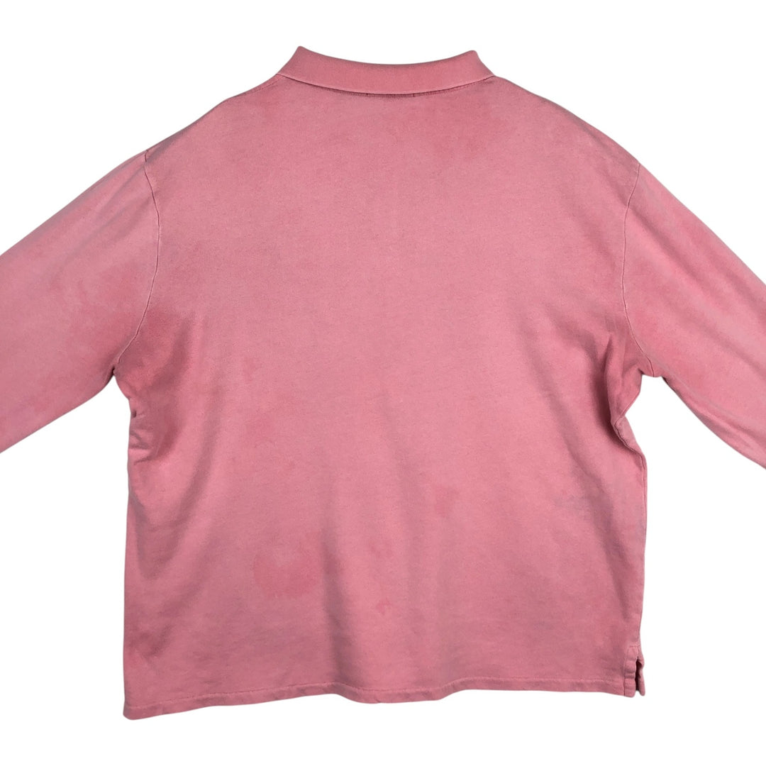 Ralph Lauren POLO RALPH LAUREN Long Sleeve Polo Shirt Men's XL cotton pink type Vintage Second Hand