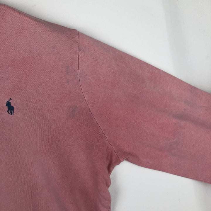 Ralph Lauren POLO RALPH LAUREN Long Sleeve Polo Shirt Men's XL cotton pink type Vintage Second Hand