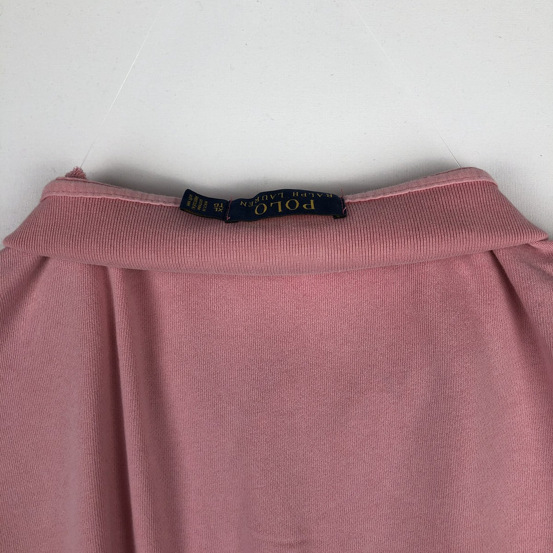 Ralph Lauren POLO RALPH LAUREN Long Sleeve Polo Shirt Men's XL cotton pink type Vintage Second Hand