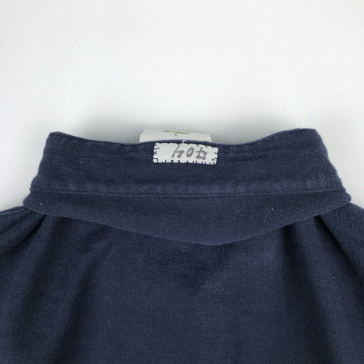 Lacoste long-sleeved polo shirt, men's size L (approx.) cotton navy blue type Vintage Second Hand