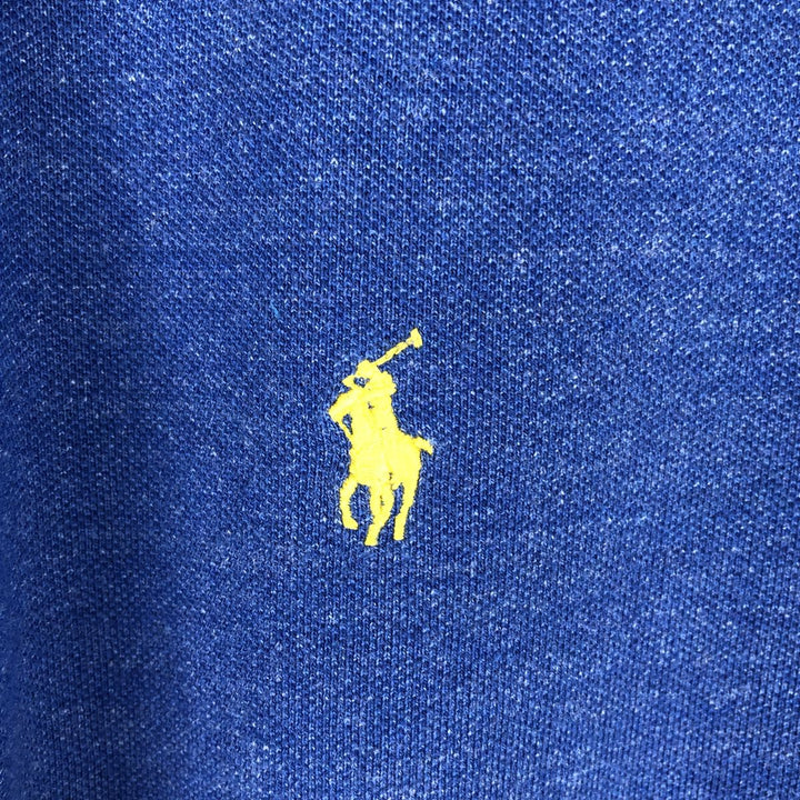 Ralph Lauren POLO RALPH LAUREN long-sleeved polo shirt, men's size S cotton black type Vintage Second Hand